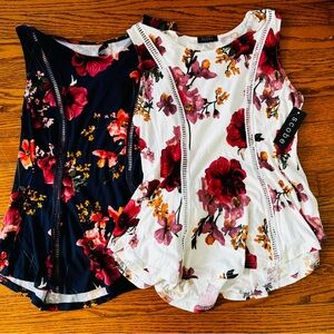 2 Scobe Floral Women's Tops size small
